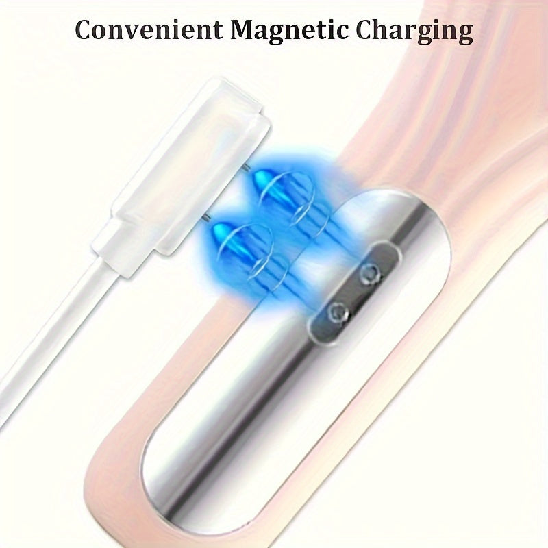 Electric Facial Brush with Vibration and Heat, Silicone and Plastic, Unscented, USB Rechargeable, 400mAh Lithium Battery, Whole Body Use, Massage and Cleansing Tool for Men and Women - Ideal Household Beauty Gift