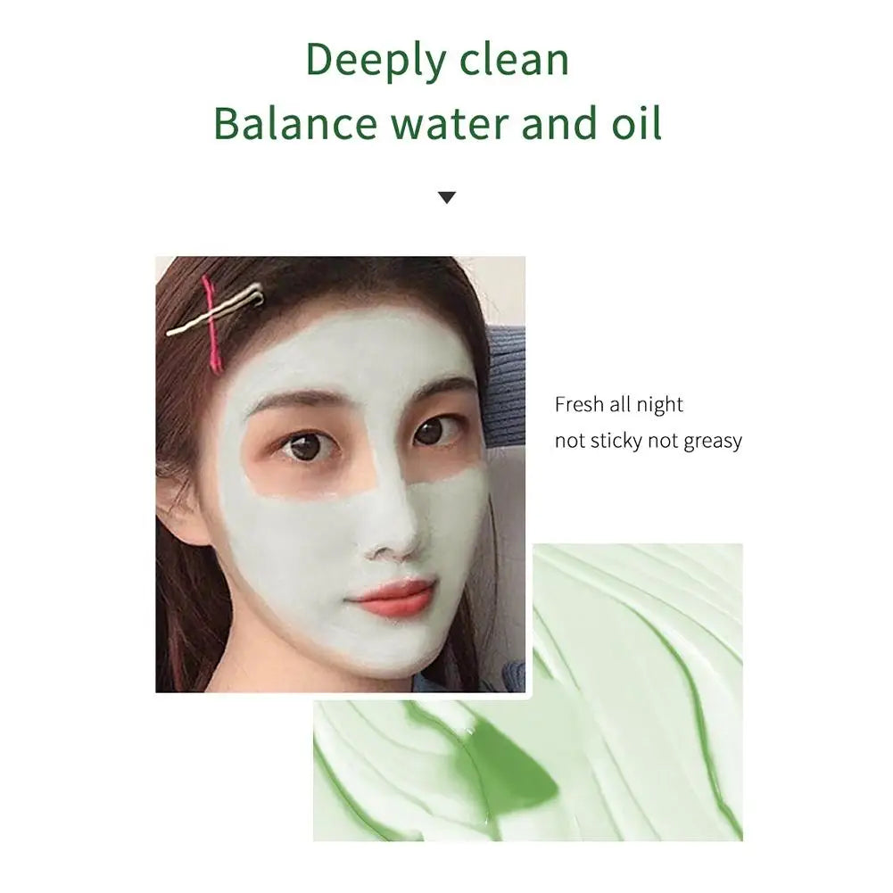 Green Tea Mask Face Clean Cleansing Stick Mask Face Deep Moisturizing Shrink Pores Blackhead Acne Facial Skin Care