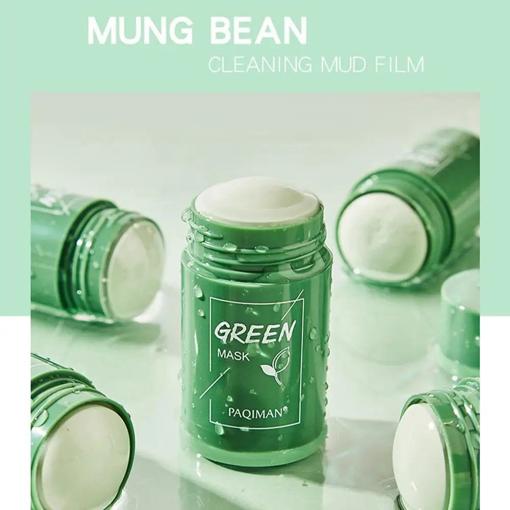Green Tea Mask Face Clean Cleansing Stick Mask Face Deep Moisturizing Shrink Pores Blackhead Acne Facial Skin Care