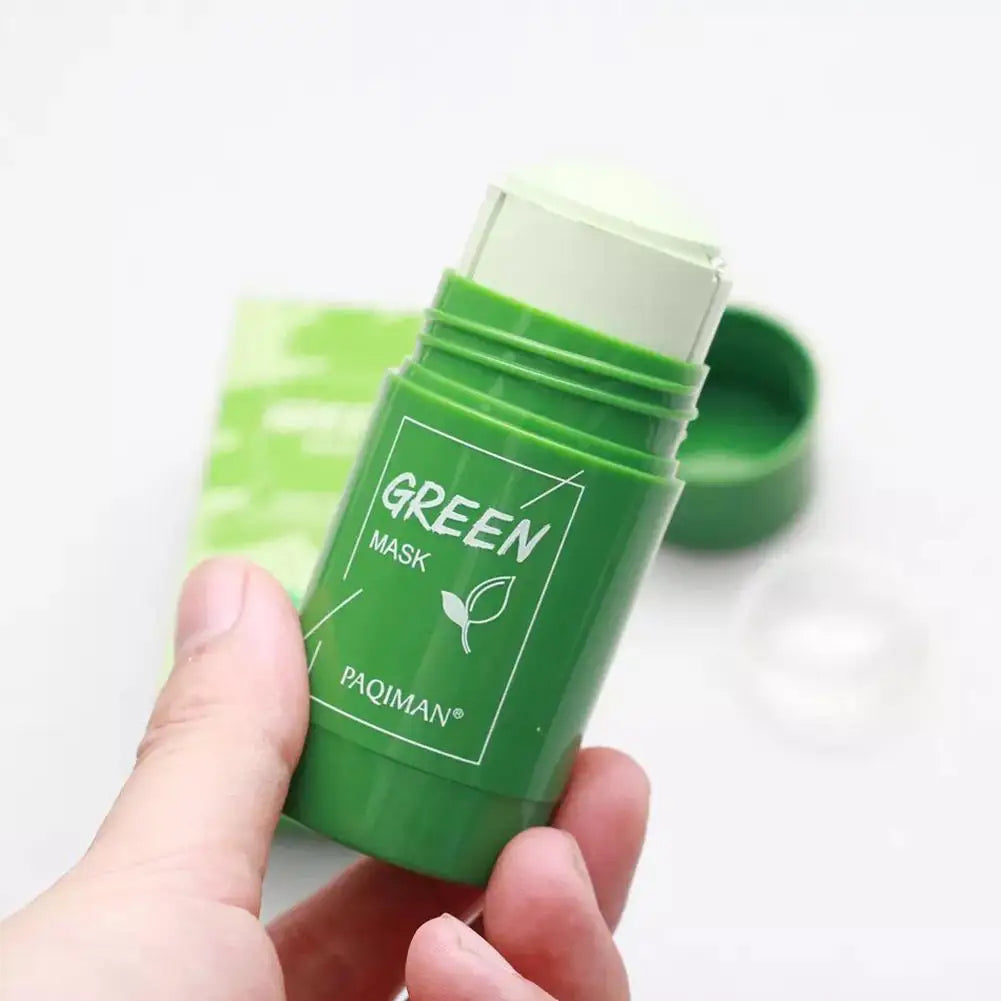 Green Tea Mask Face Clean Cleansing Stick Mask Face Deep Moisturizing Shrink Pores Blackhead Acne Facial Skin Care