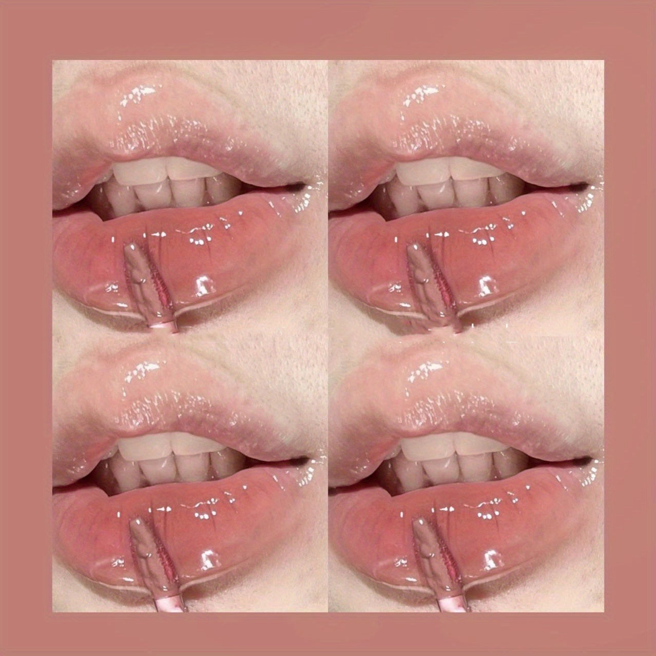6 colors Nude Lip Care Set - Tinted Lipstick, Lip Glaze, Lip Plumping Gloss, and Honey Lip Oil - Mirror Water Light Lip Care for Women Valentine's Day Gifts