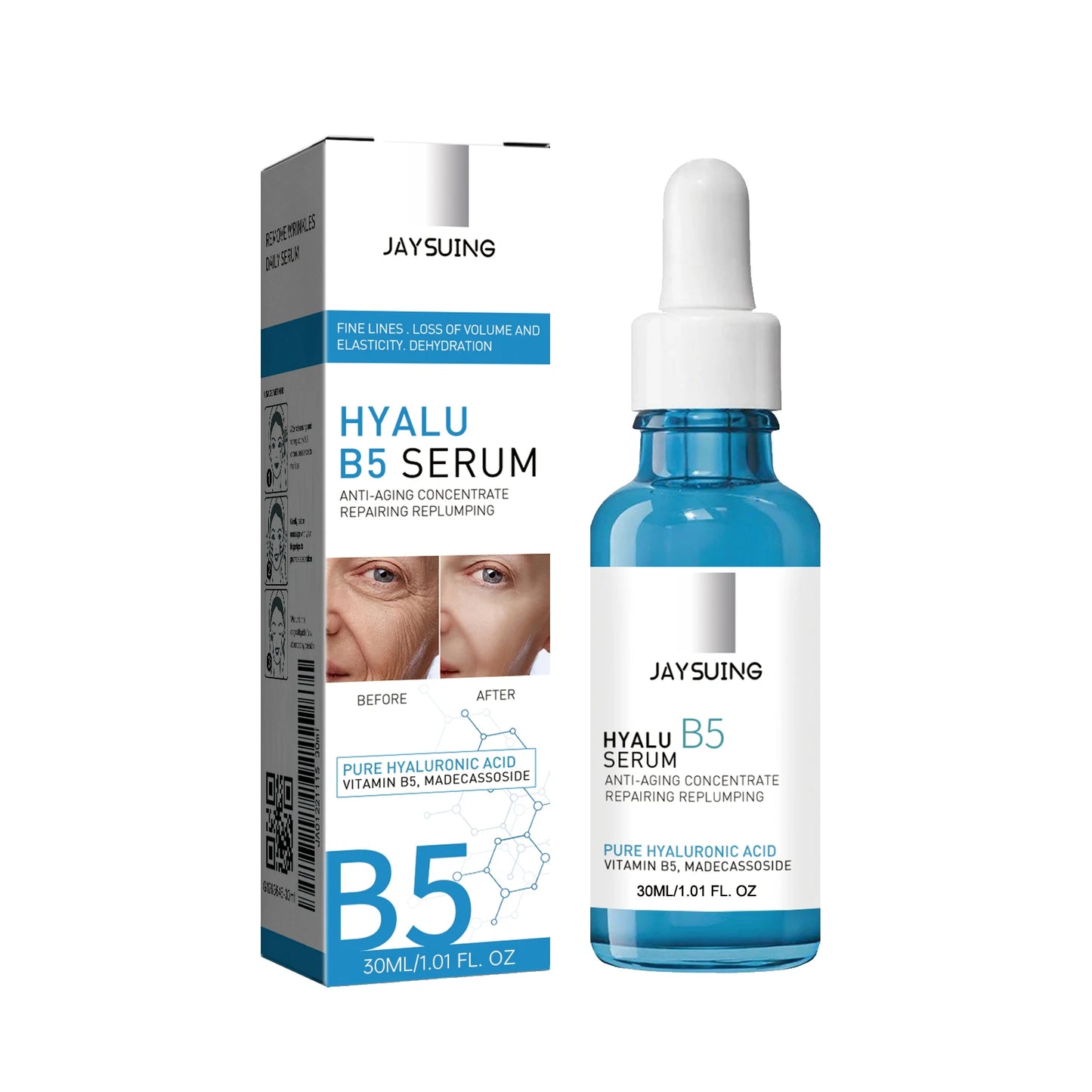 B5 Skin Care Oil Hyaluronic Acid Face Diminish Fine Lines Hydrate Moisturize Firm Lift and Brighten Skin 30ml Hyalu B5 Serum