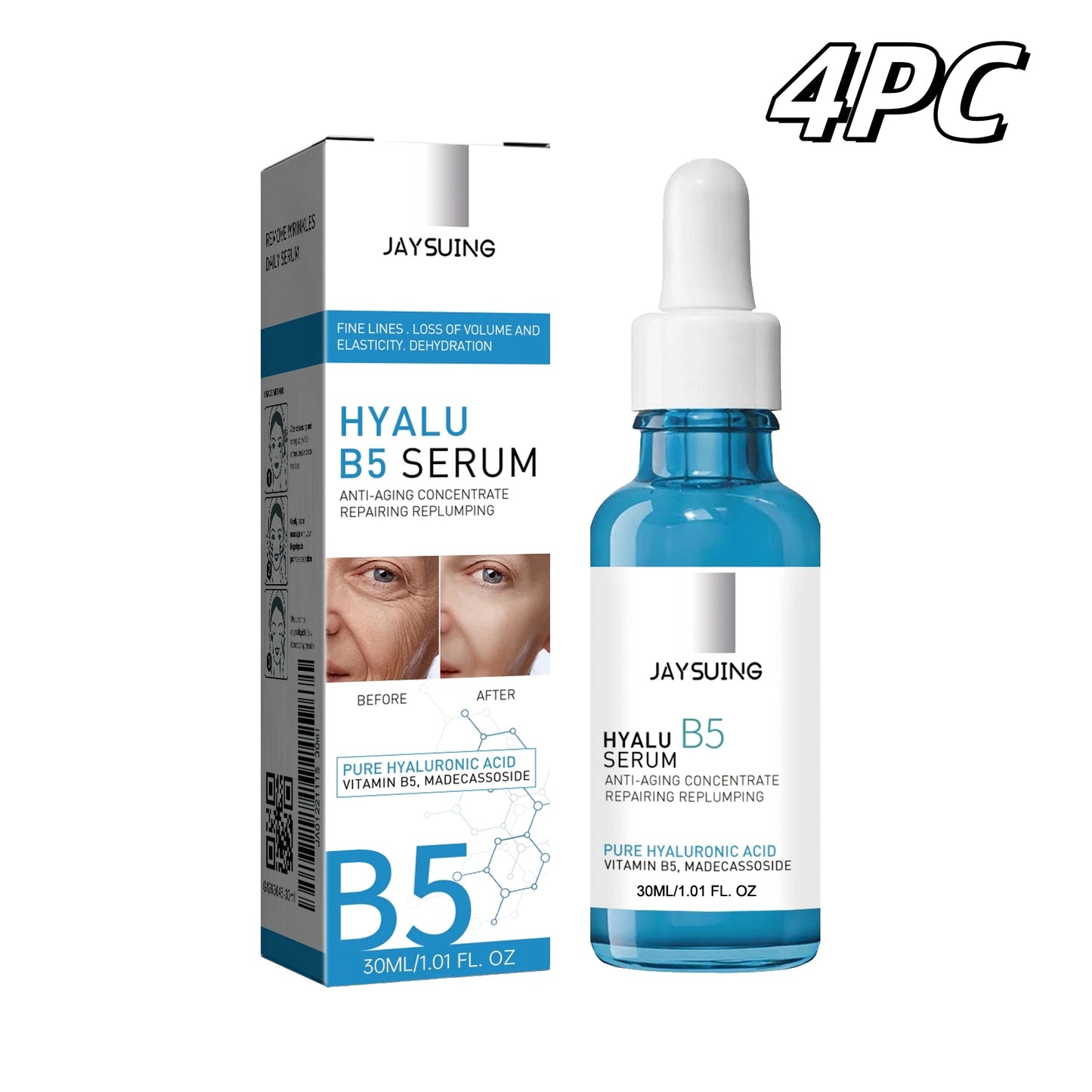 B5 Skin Care Oil Hyaluronic Acid Face Diminish Fine Lines Hydrate Moisturize Firm Lift and Brighten Skin 30ml Hyalu B5 Serum